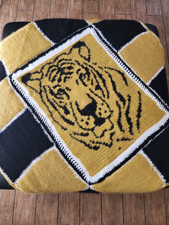Handmade Tiger Baby Blanket
