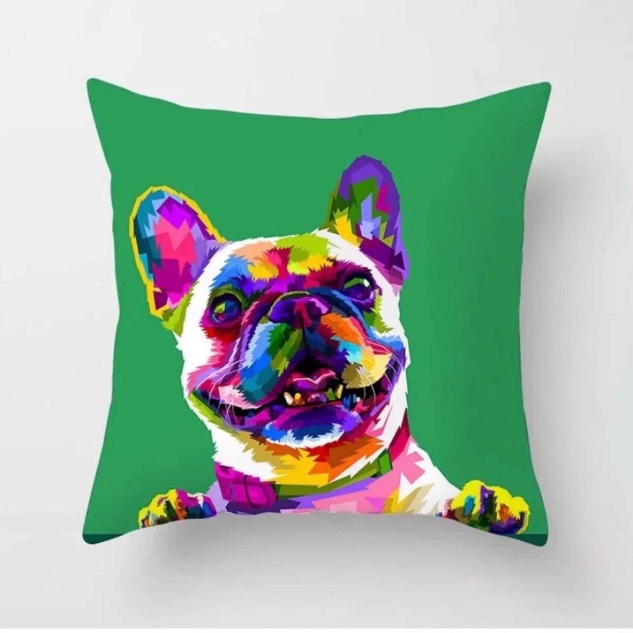 NANA Home Throw Pillows Puppy French Bulldog with Same Gesture Colorful Throw Pillows 13.78 X 13.78 Inch Heart-Shaped Cushion Gift for Friends/Children/Girl/Valentine's Day NANA Home Throw Pillows Puppy French Bulldog with Same Gesture Colorful Throw Pillows 13.78 X 13.78 Inch Heart-Shaped Cushion Gift for Friends/Children/Girl/Valentine's Day