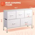 Dresser with 5 Drawers, Dressers for Bedroom, Fabric Storage Tower, Hallway