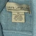 Laura Leigh LTD 100 % Cashmere Sky Blue Turtleneck Sweater XL Cable Vintage