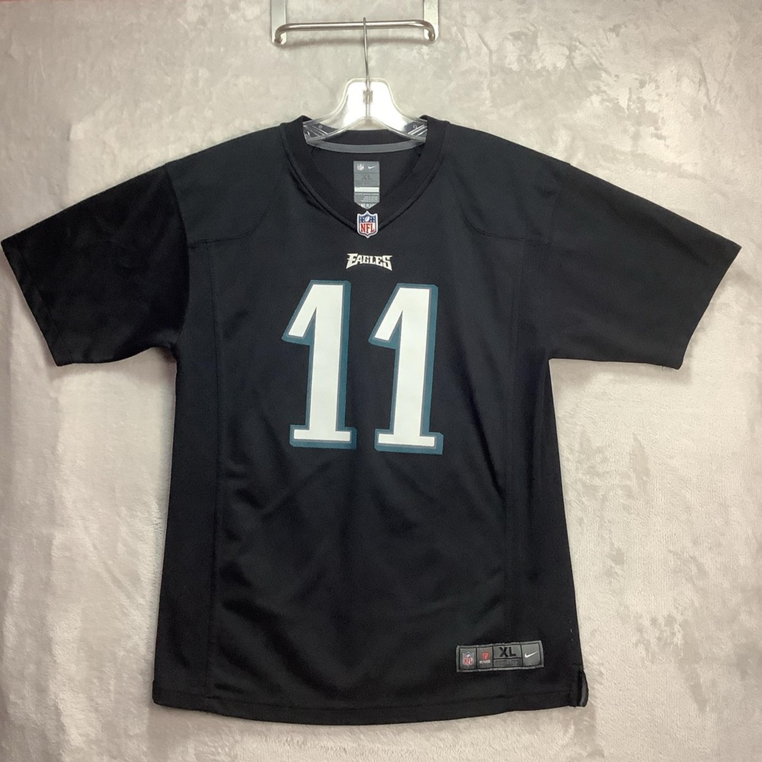 NFL Philadelphia Eagles Jersey On Field apparel Women's  Size XL #11 Wentz Black