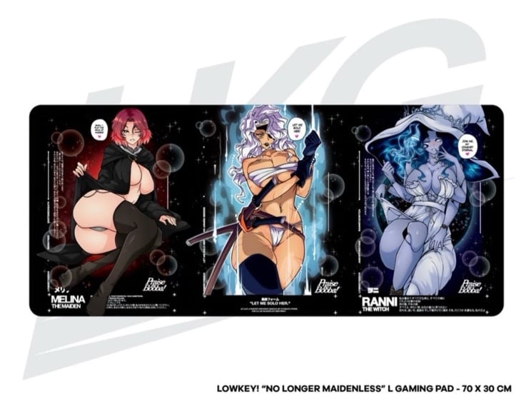Lowkey Geeks NO LONGER MAIDENLESS Gaming Mouse Pad