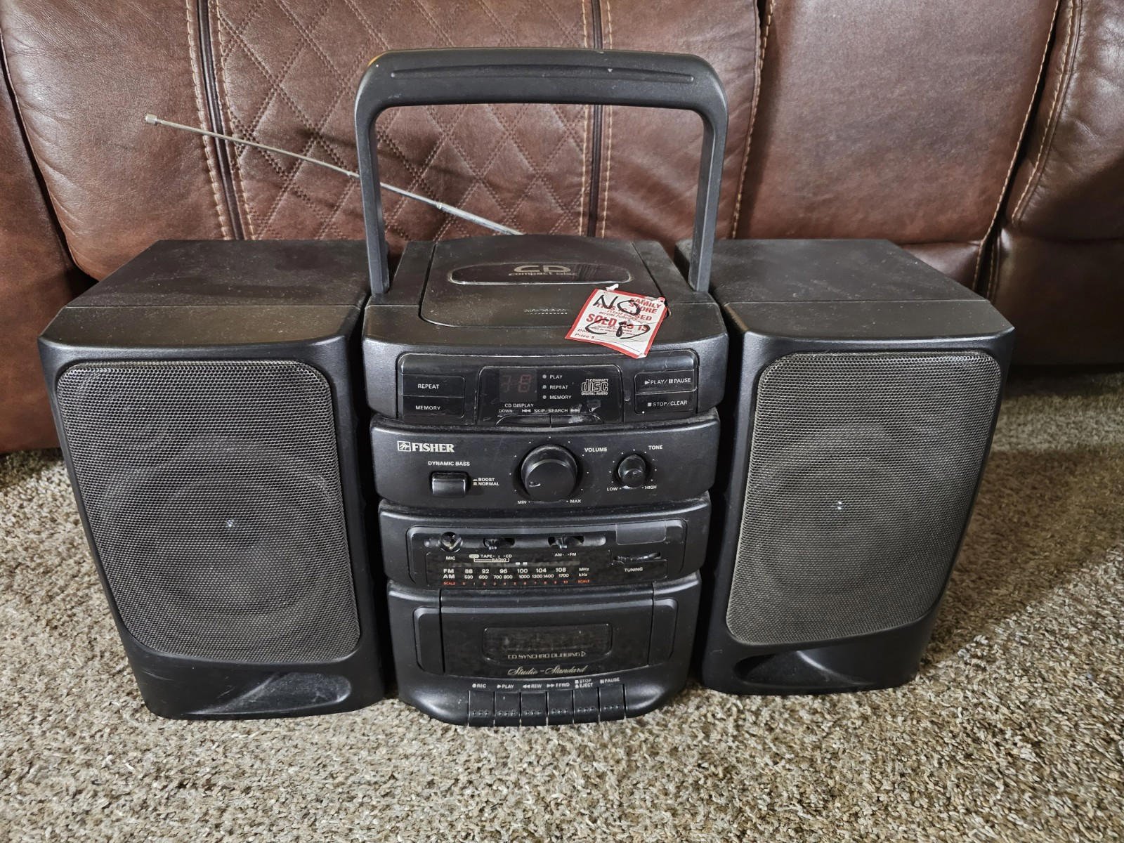 FISHER PH-D310 AM/FM Cassette CD Player Boombox