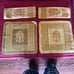 Vintage bathroom towel set