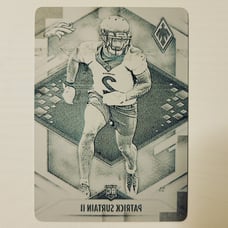 Patrick Surtain II 2021 Panini Phoenix Rookie Card Printing Plate 1/1
