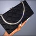 Black Bling Rhombi Rhinestone Purse clutch