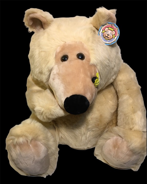 Cuddletown Jumbo Teddy Bear Plush Huge Stuffed Animal Beige Bumble Bee Toy 30