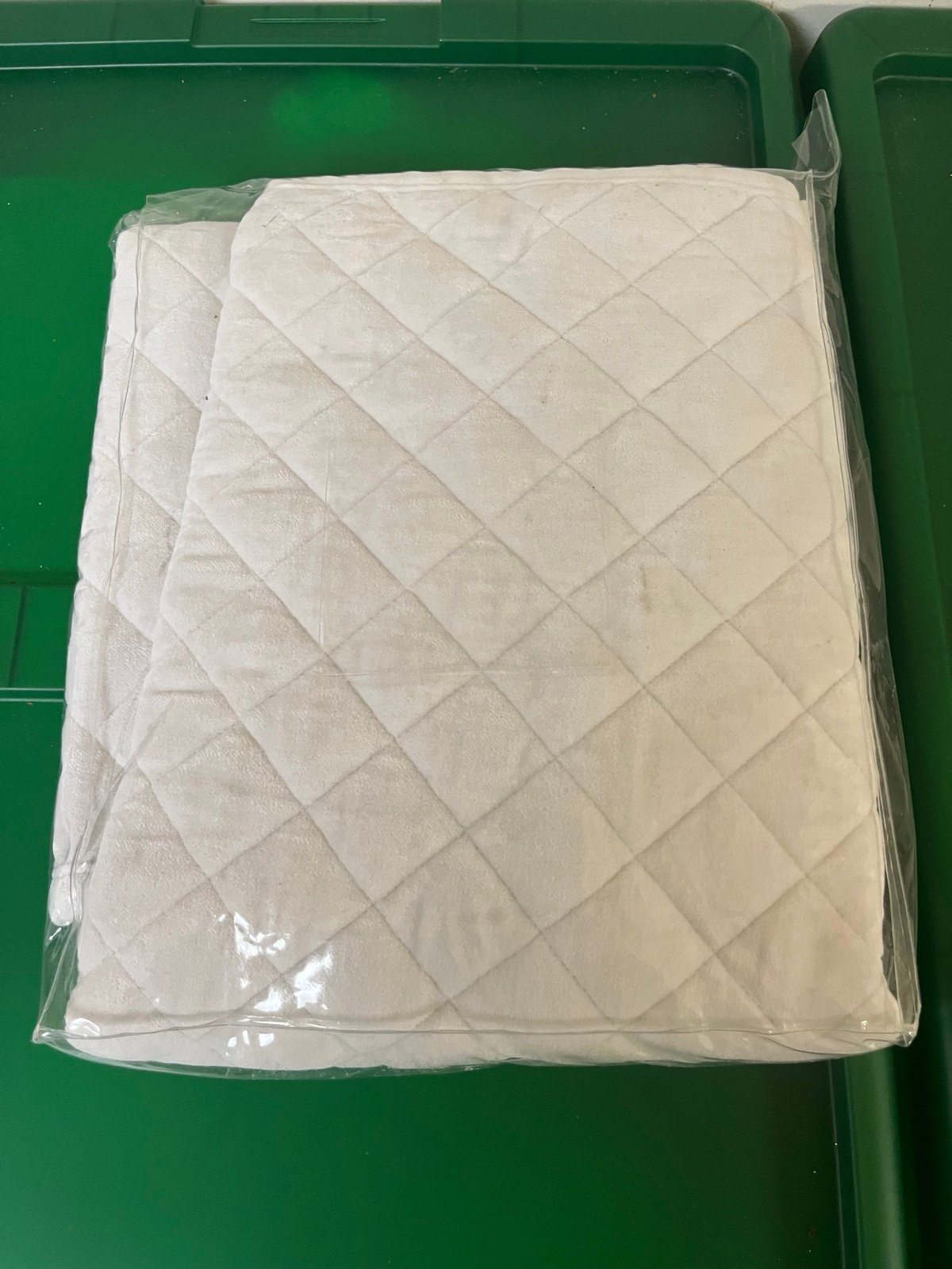 New Restoration Hardware White Diamond Velvet Standard Sham