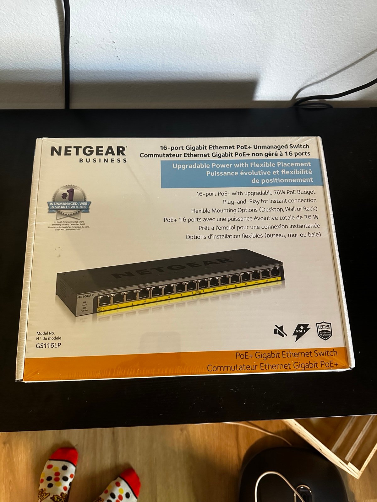 Netgear 16 port gigabit Ethernet PoE+ Unmanaged Switch