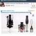 Cookinex 3-in-1 Stainless Steel Hand Blender