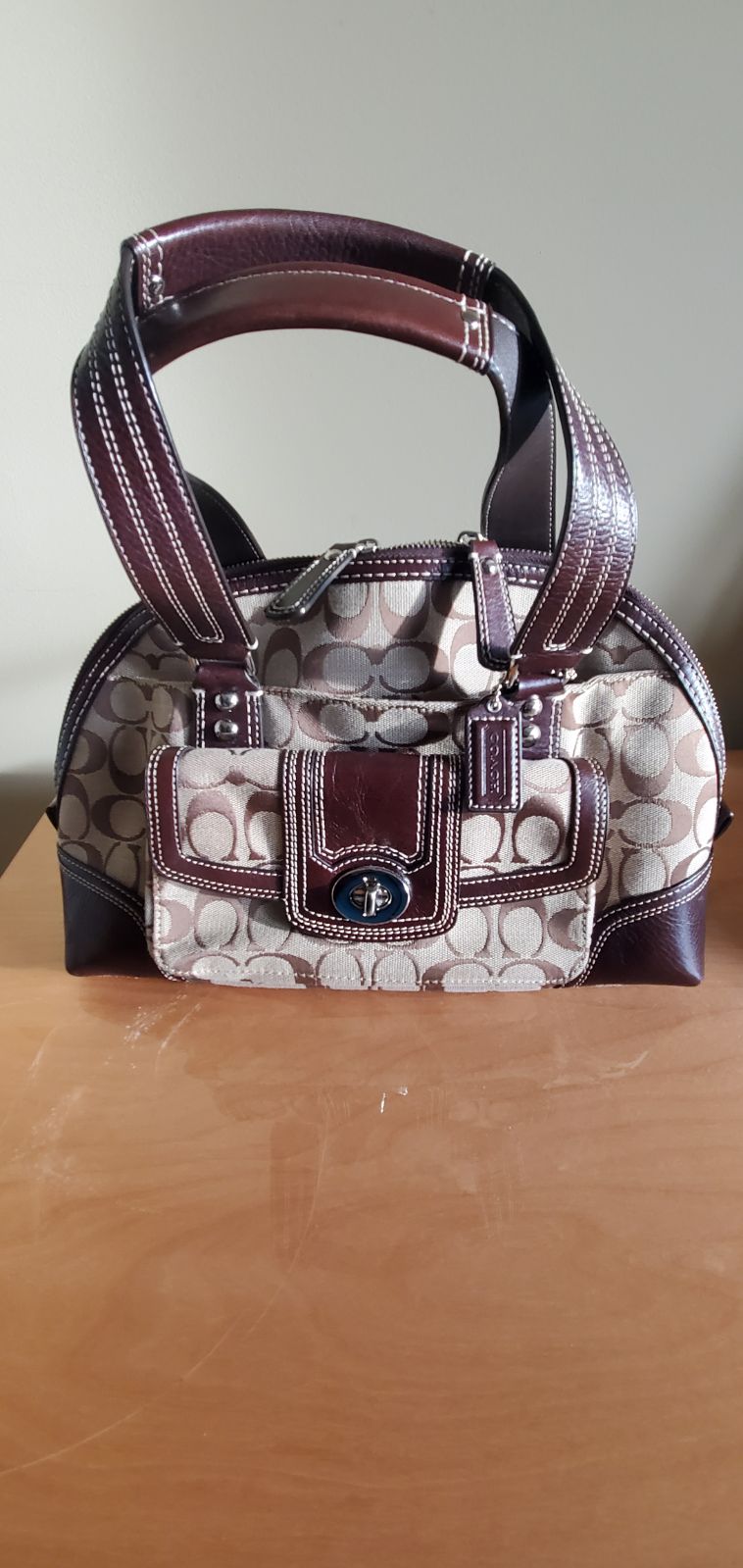 Coach signature satchel