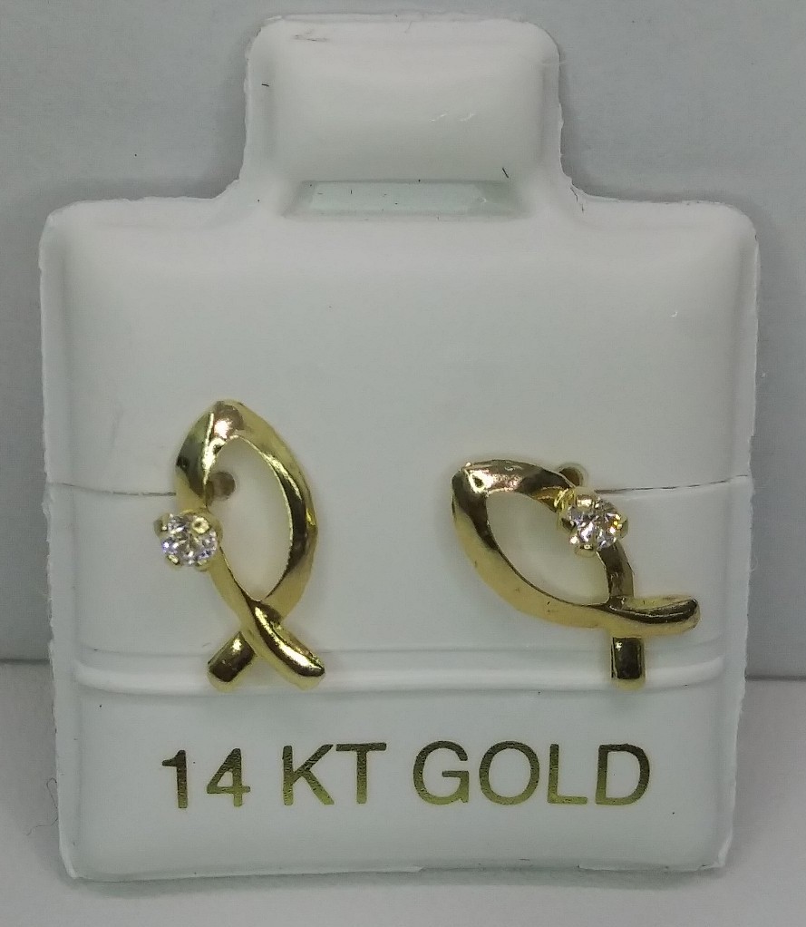 14k solid gold earrings