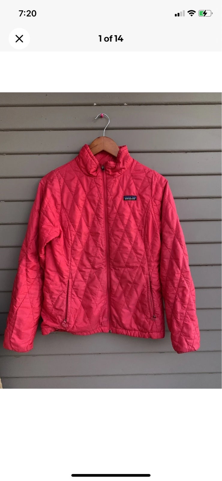 PATAGONIA Nanopuff Primaloft Puffer JACKET Fushia pink EC extra large