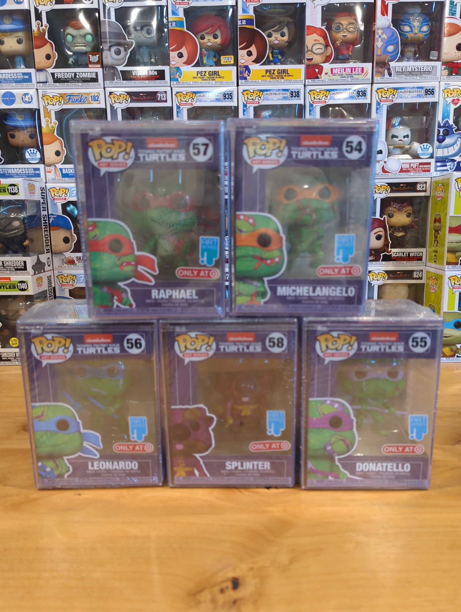 TMNT Art Series Funko Pop. Complete Set.