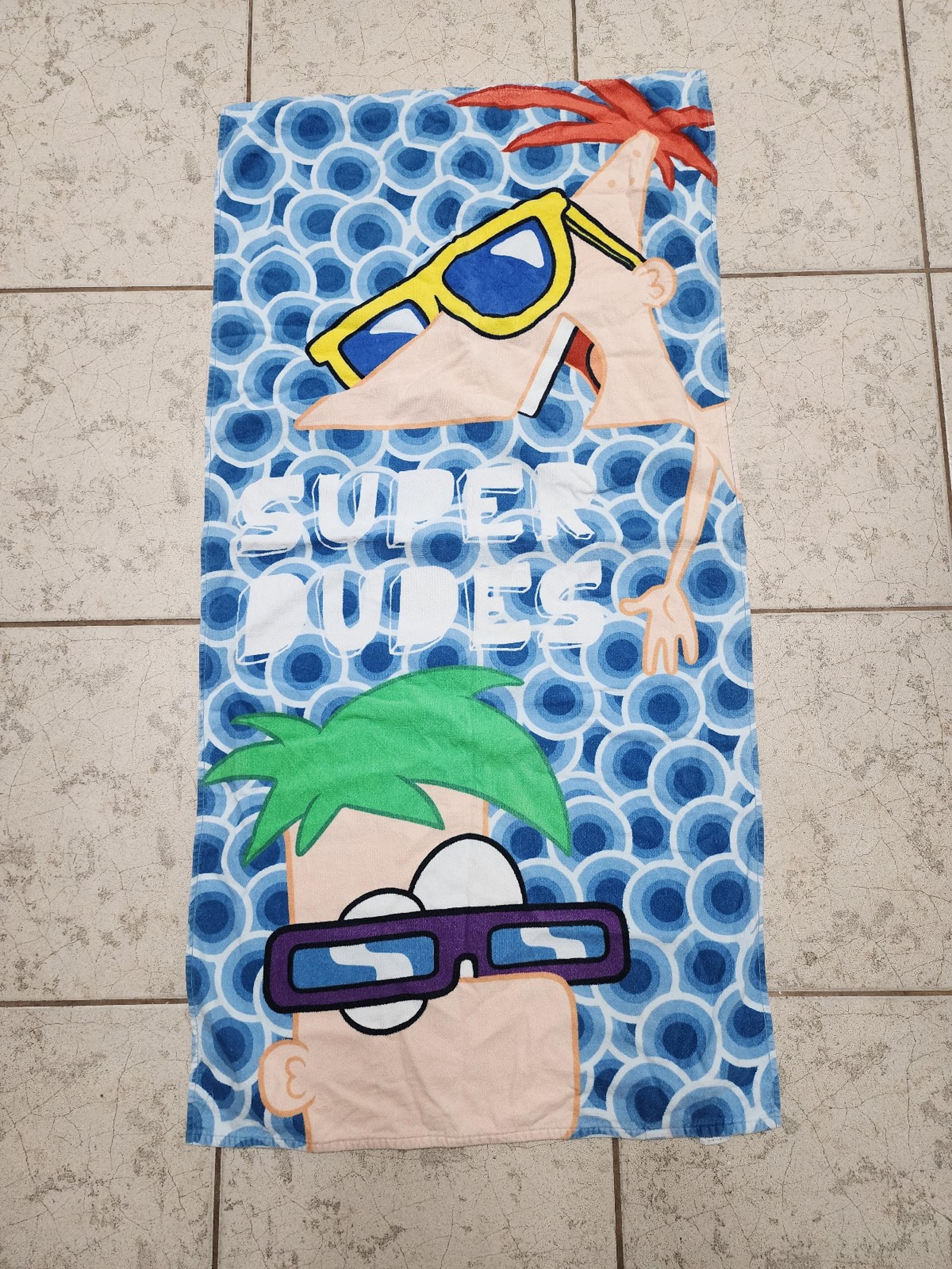 Phineas and Ferb Disney Super Dudes Towel