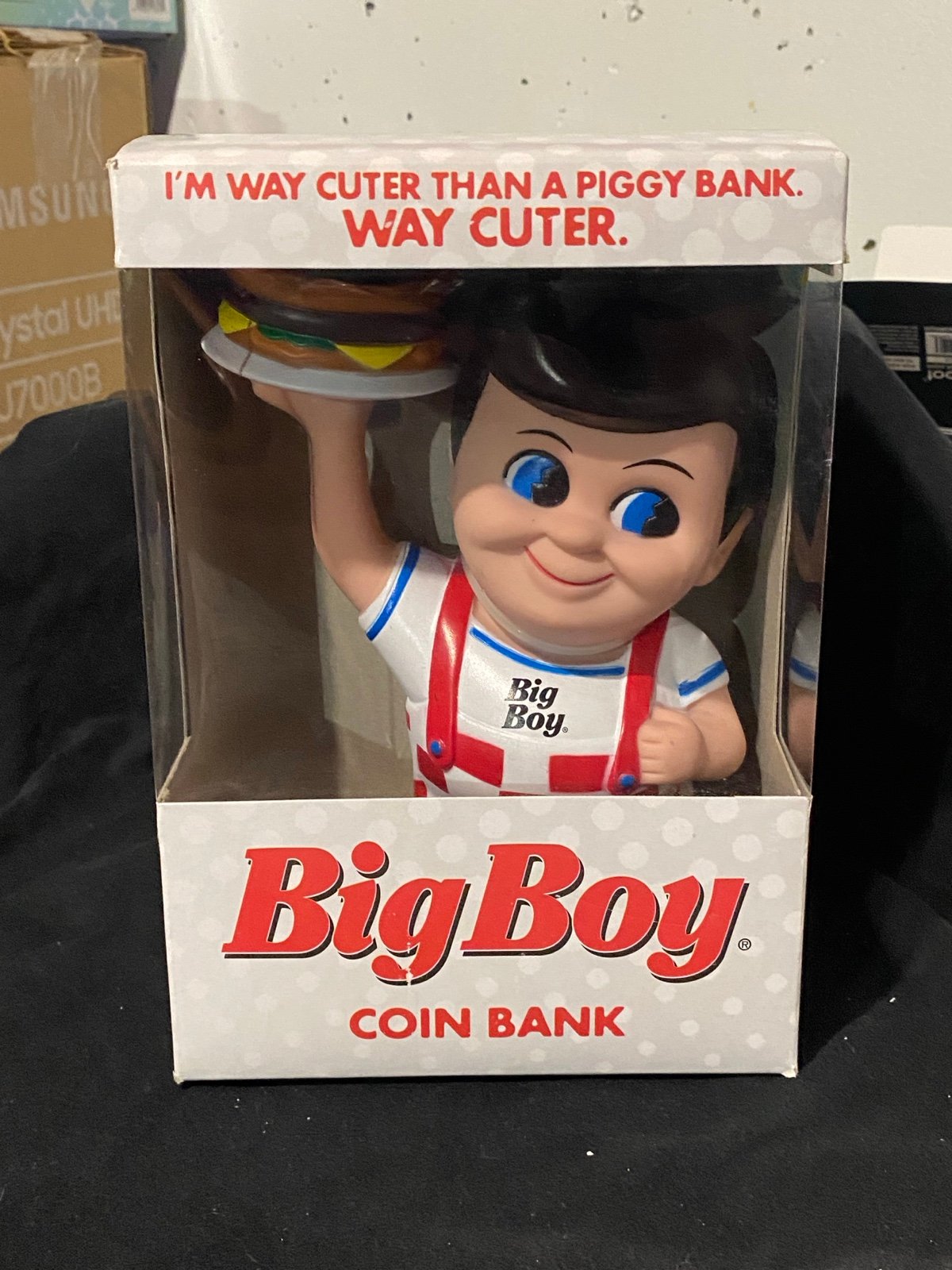 Big Boy Coin Bank 2010 Frisch’s Restaurant Mascot Piggy Bank NEW Sealed NIB