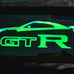 GTR etched lighted mirror