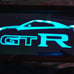 GTR etched lighted mirror