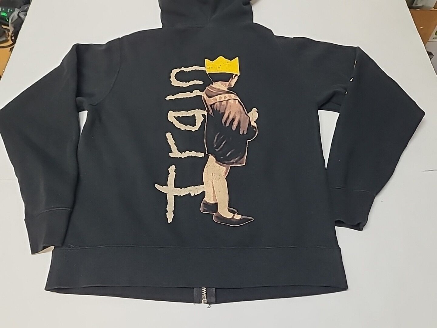 Train Drops Of Jupiter Logo Rare Hoodie Full Zip Jacket XS Black