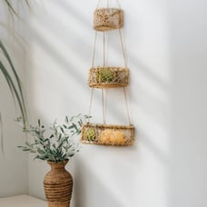 3 layers of hanging basket hanging basket weaving | a set of three hanging bas