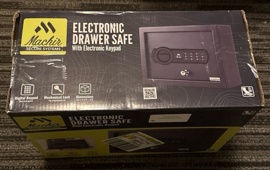 Machir Secure Systems Electronic Drawer Safe With Electronic Keypad.