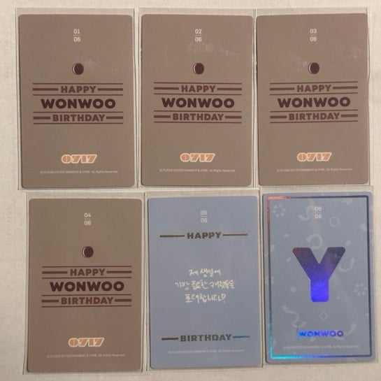 SEVENTEEN WONWOO グッズセット Seventeen WONWOO 2 Photocard SET Official [FML] K-POP_Carat