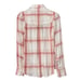Paige Enid shirt blouse top womens Classic flannel viscose white burnt sienna ne