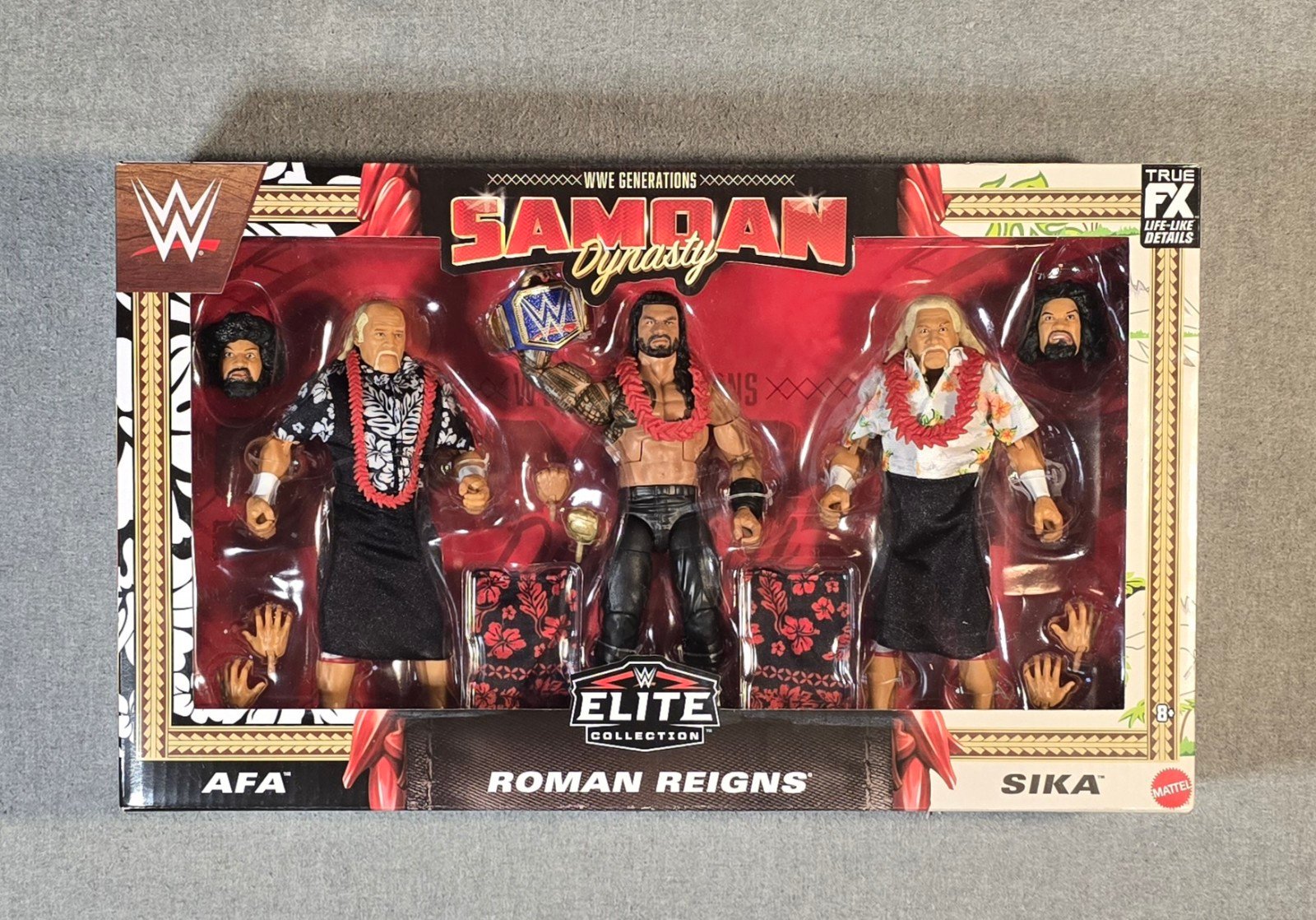 WWE Generations Samoan Dynasty - AFA, Roman Reigns, & Sika - NEW!