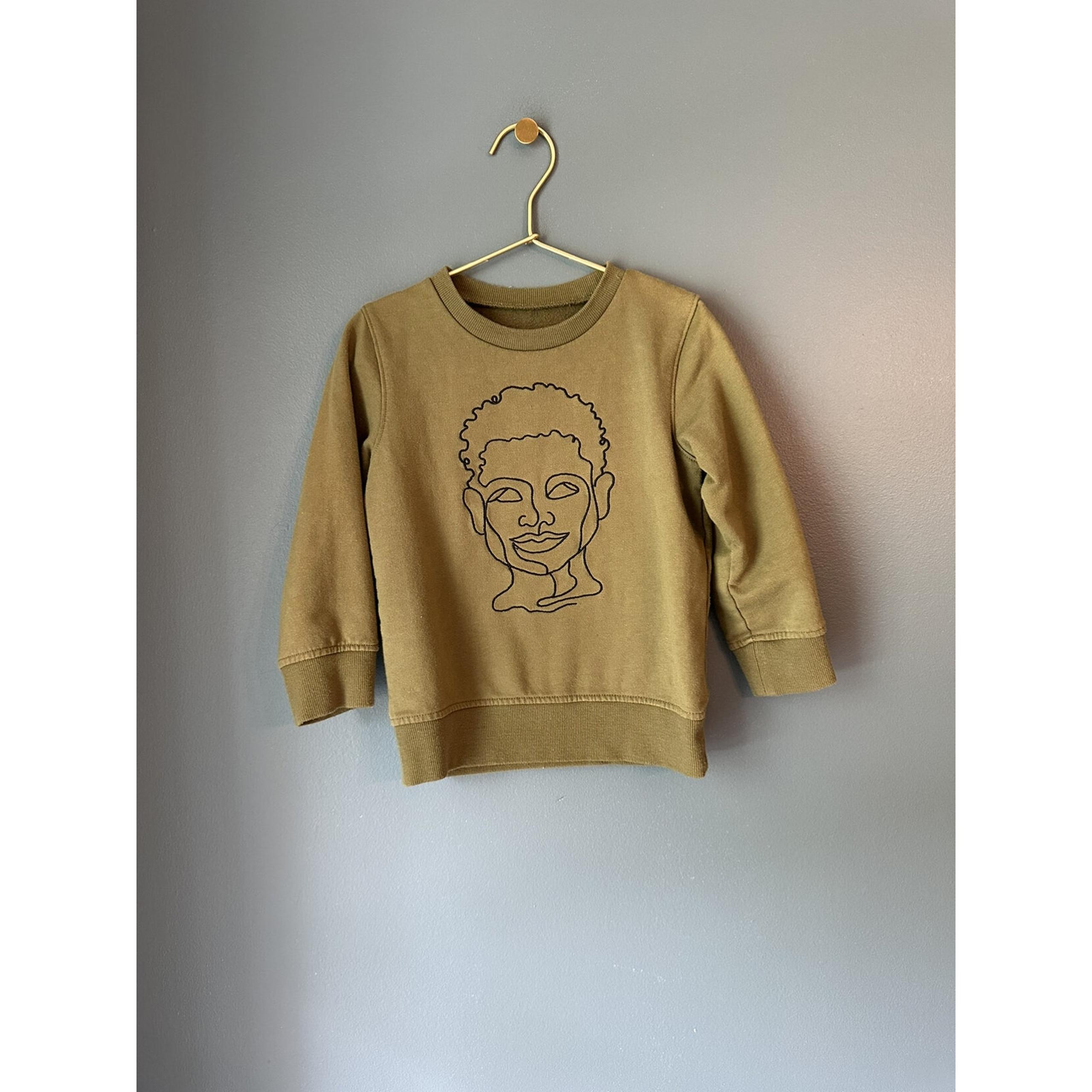 Well Worn Continuous Line Portrait Sweatshirt