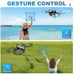 Drone w/Camera, AltHold, Gesture Selfie, 1Key Take Off/Landing, 2 Batteries