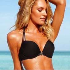 Swim Top Bombshell Halter Adds 2 Cup 32B