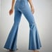 NWT Free People We the Free Just Float On Flare Jeans, Sz. W28R, Bermondsey Blue