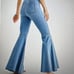 NWT Free People We the Free Just Float On Flare Jeans, Sz. W28R, Bermondsey Blue