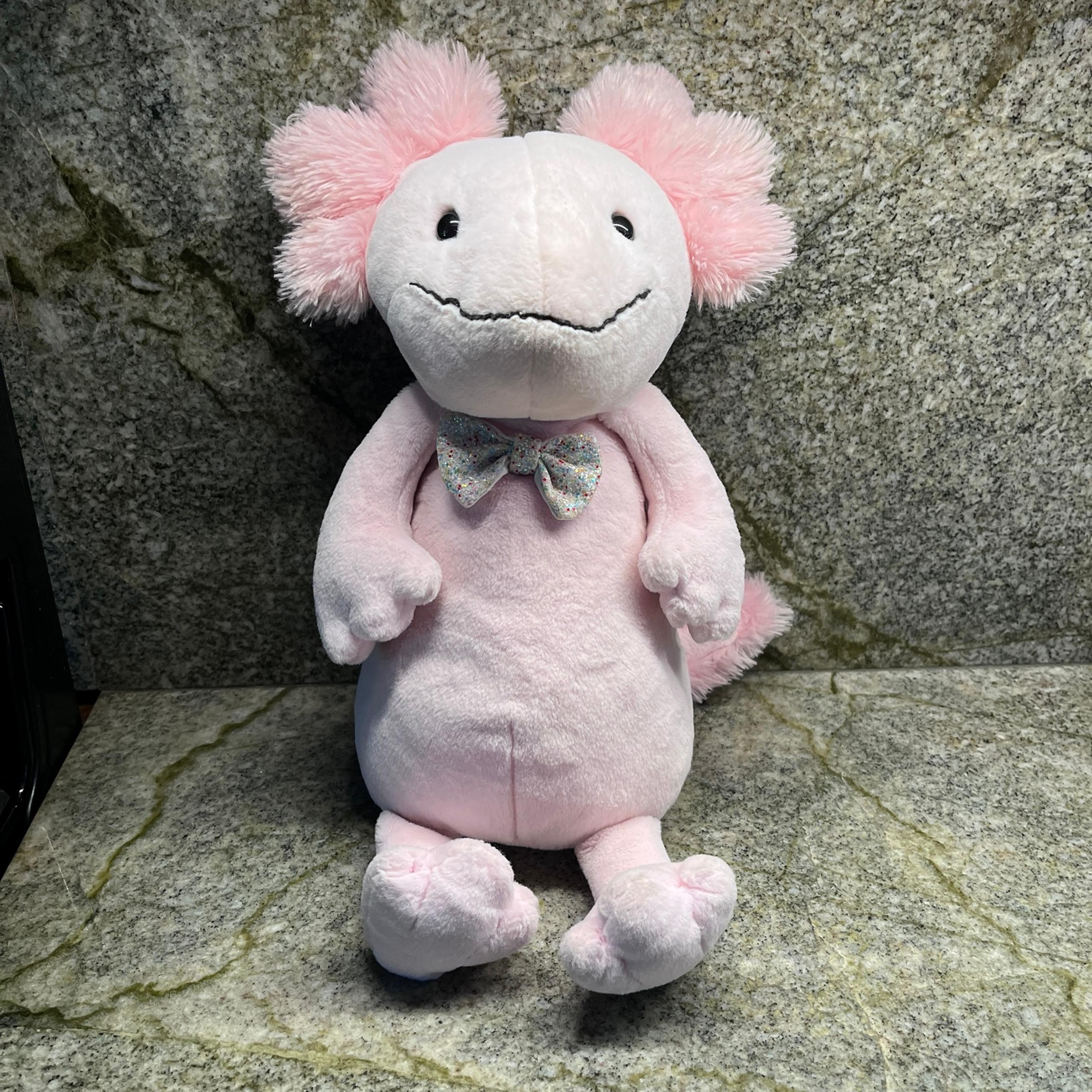 FAO Schwarz pink axolotl plush
