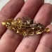 Antique gold plated filigree rhinestone pin