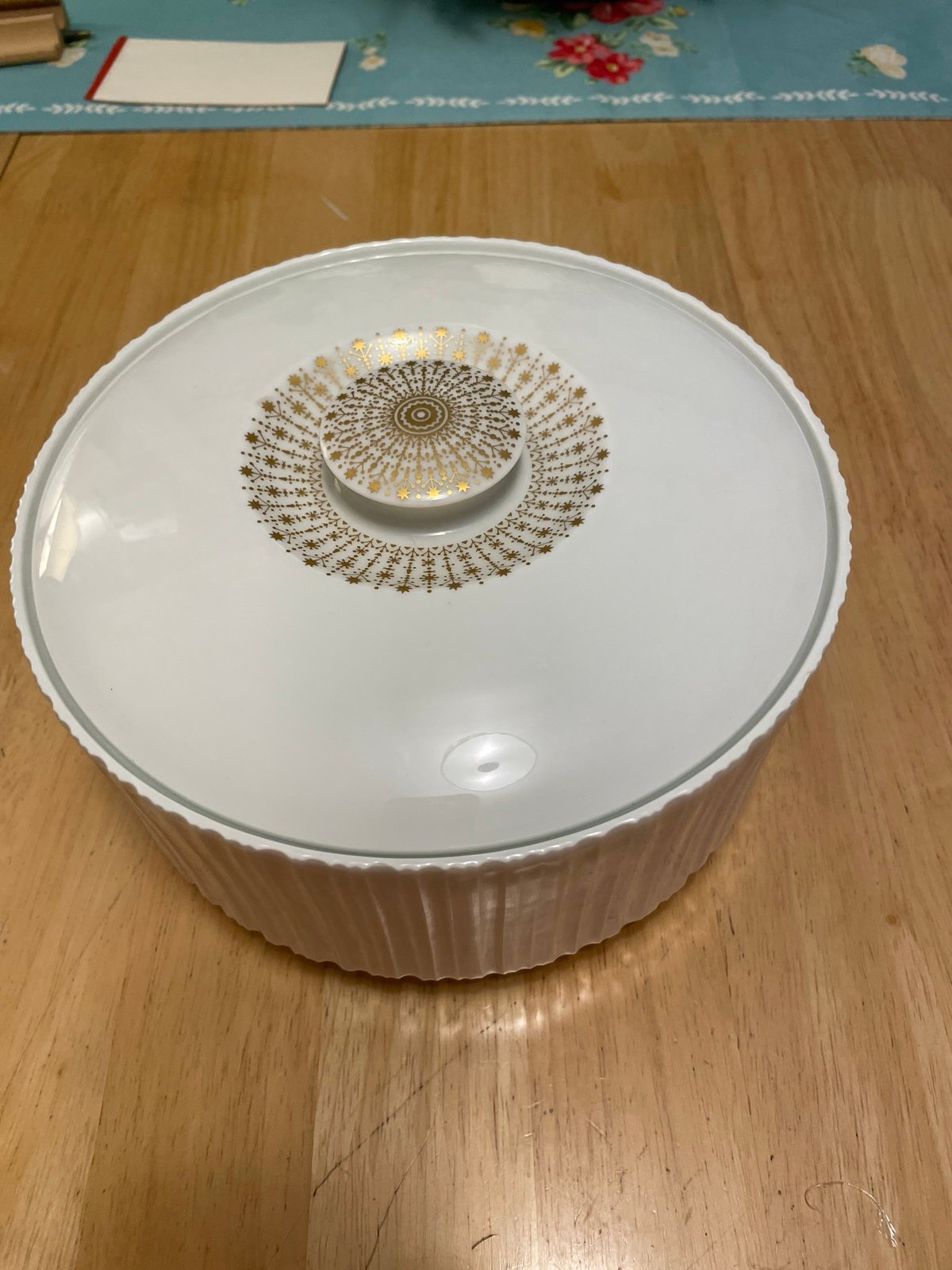 Golden Sun Round covered dish by Rosenthal Germany