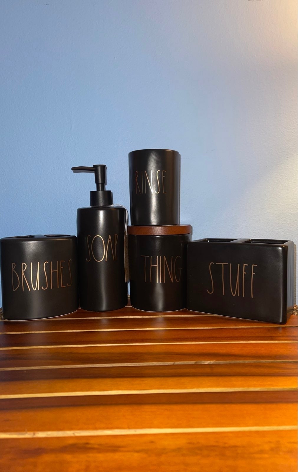 Rae Dunn Bathroom Set