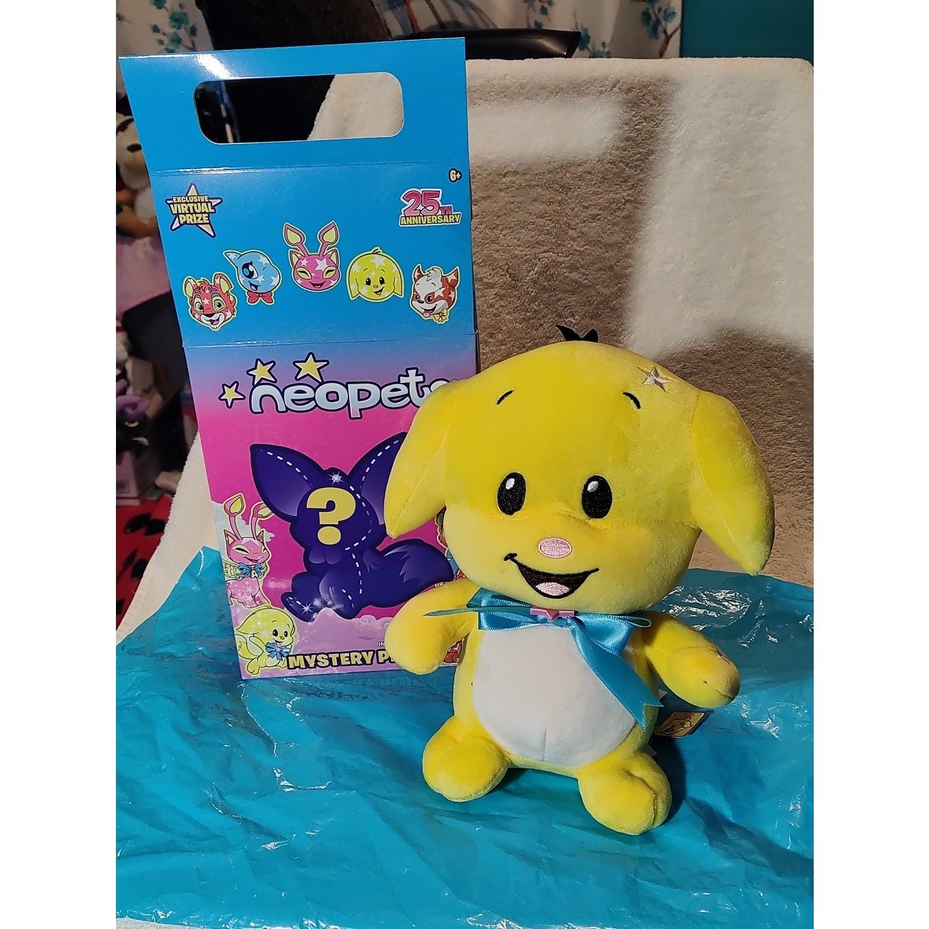 Neopets 25th Anniversary Blind Box Mystery Box Plush - Kacheek - Code Included