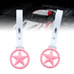 BRAND NEW 2PCS ROUND STAR PINK JDM TSURIKAWA RING White Handle Strap Drift