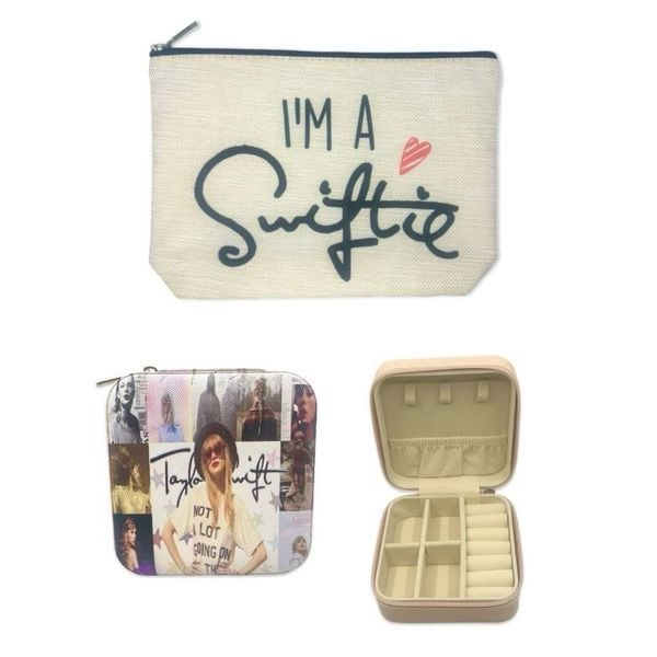 I’m a Swiftie” Travel Bundle - Cosmetics Bag & Jewelry Case