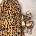 fur coat with heels.