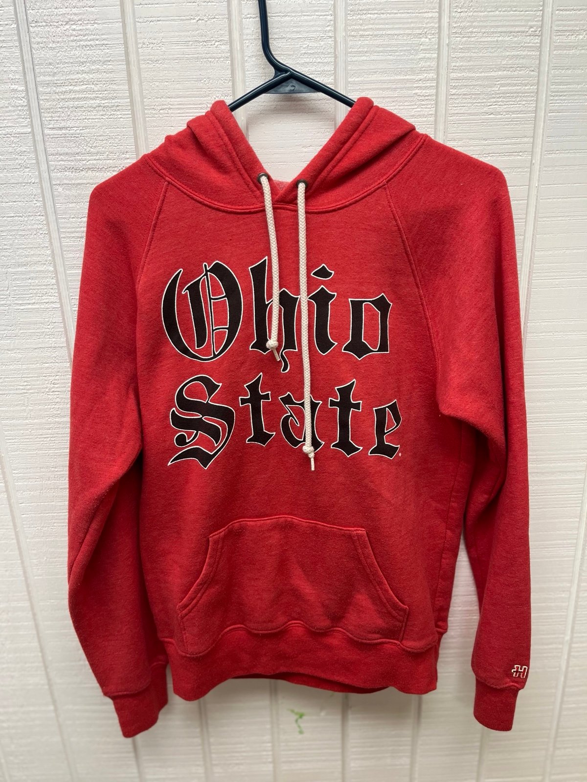 Homage Ohio State Buckeyes Red/Black Men’s Small Graphic Print Hoodie
