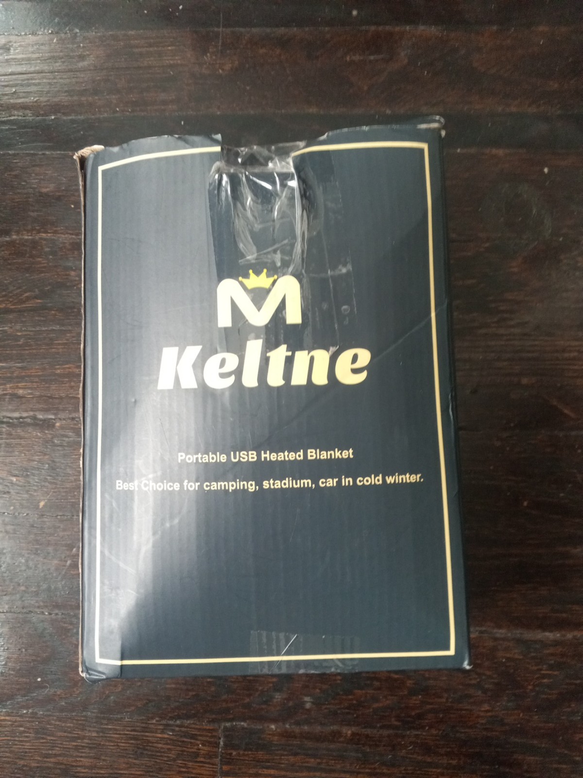 Keltne USB Heated Blanket, Cordless Electric Blanket Throw 3 Heating Levels, Por