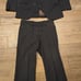 Vintage Western H Bar C 3 Piece Brown Pinstripe Suit
