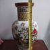 12 Porcelain Vase with Oriental Scenes ; Made in Italy;Very Rare to Find Cap