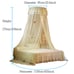 Elevate Your Bedroom with a Stylish Round Ceiling Mosquito Net and String Lights