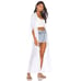 Show Me Your Mumu Slit Arm Layne Long Kimono Seashore Stripe Women's Size XS