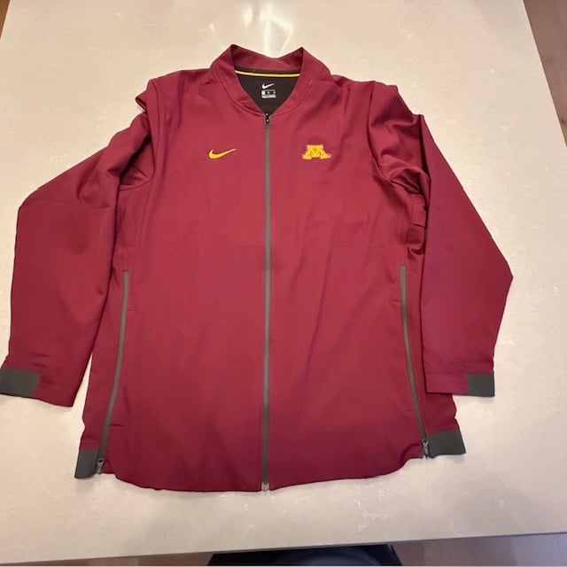 Men's Official (Team) MN Nike Gophers Full Zip Jacket XL-Worn 1x