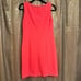 Vince Camuto Neon Pink Coral Gold Embroidered Summer Mini Dress Size 4 NWT