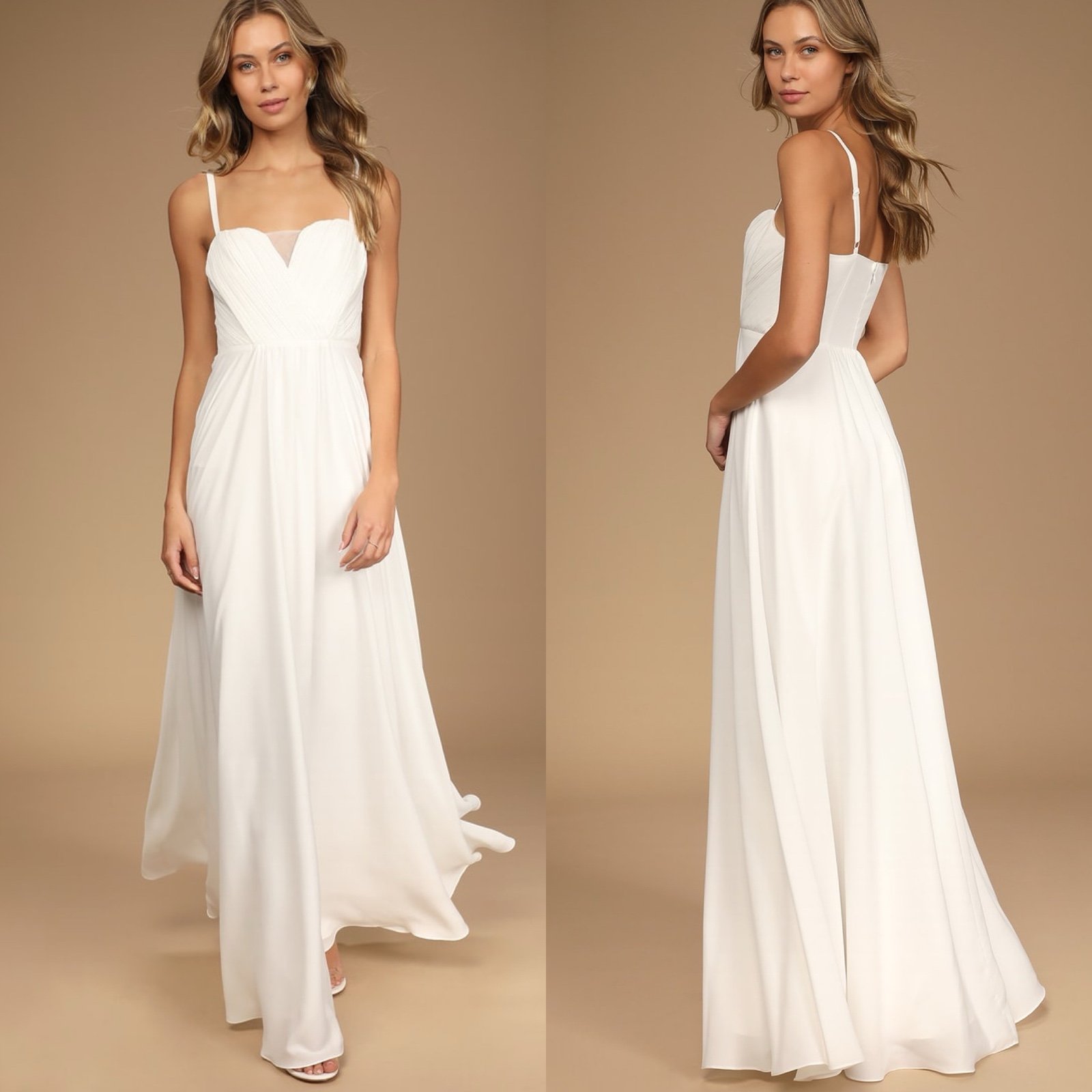 Lulus | Vow and Forever Ivory Sleeveless Maxi Dress